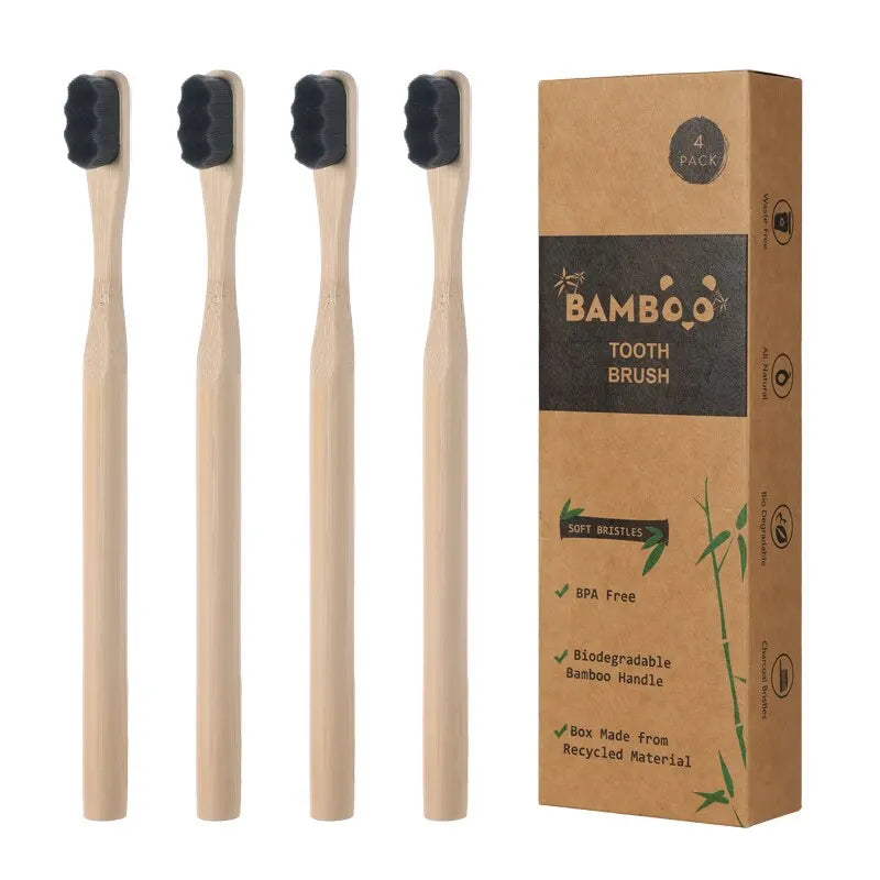 Cepillo de Dientes de Bambú | Cerdas Ultrasuaves y Biodegradables