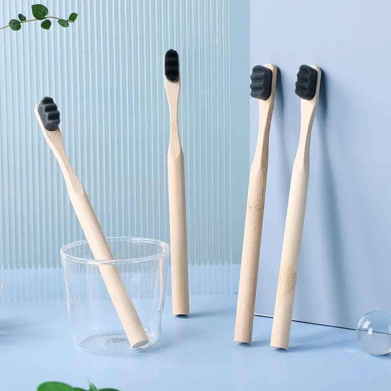 Cepillo de Dientes de Bambú | Cerdas Ultrasuaves y Biodegradables